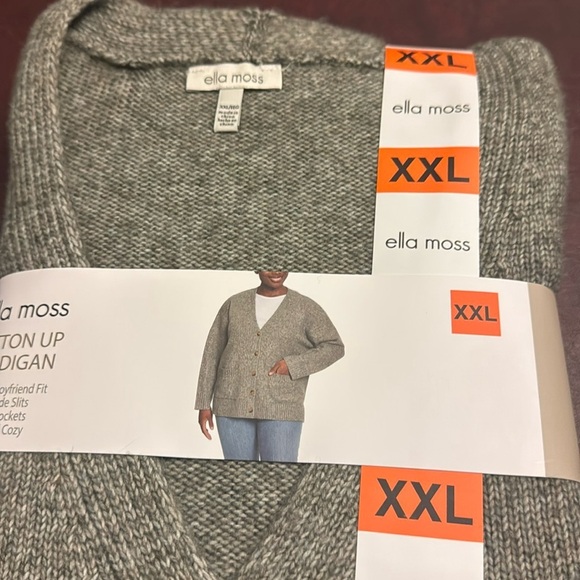 Ella Moss Ladies' Button Front Cardigan XXLarge Green Brand New - Picture 7 of 8